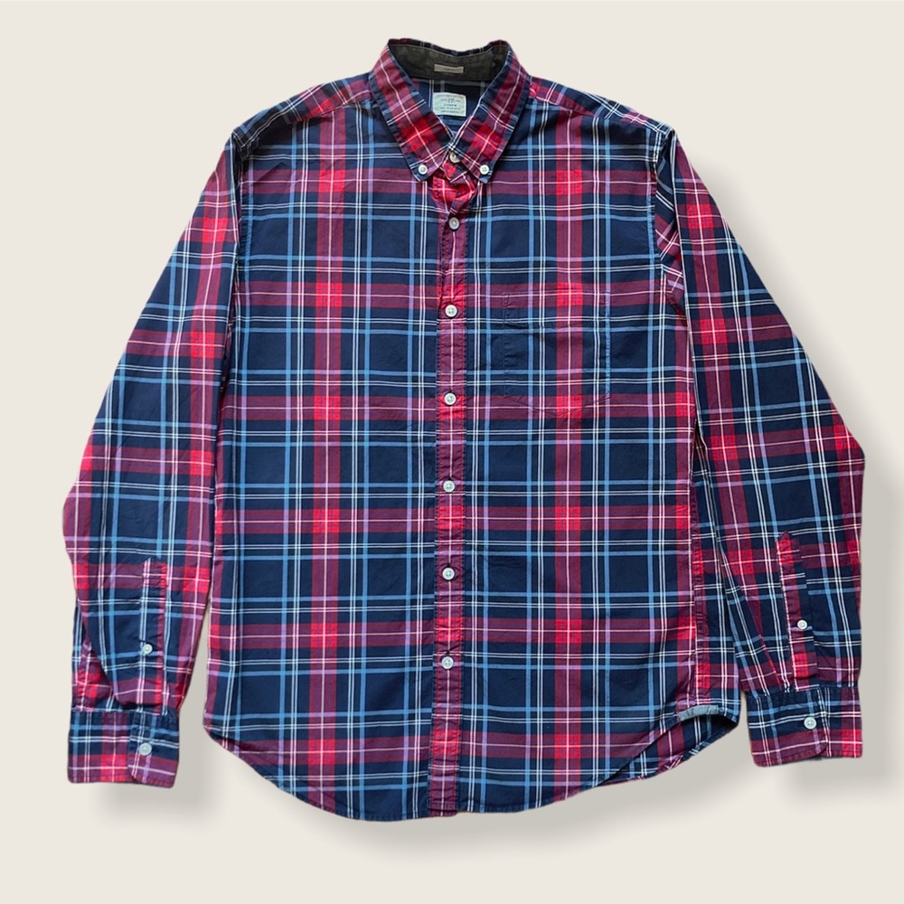 Vintage Style J. Crew Panel Longsleeve Button-Down Shirt
